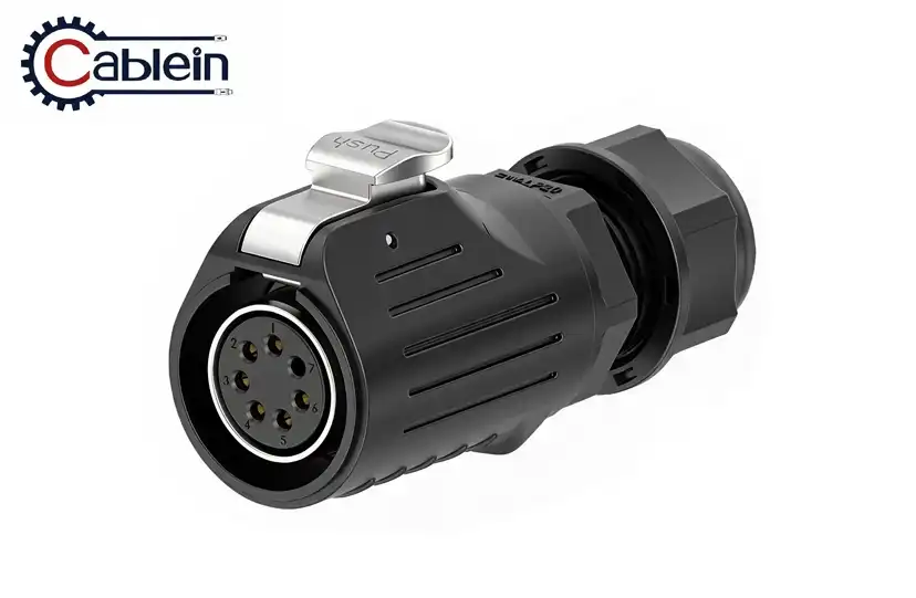 LP20 6-Pin Screw Lock Waterproof Connector